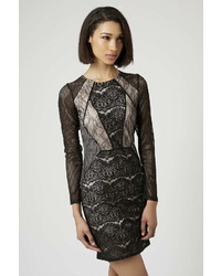 Topshop Cut Out Lace Bodycon Dress