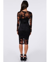 Missguided Lace Up Midi Dresses