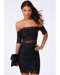 Missguided black hotsell lace dress