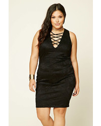 Forever 21 Plus Size Lace Up Bodycon Dress