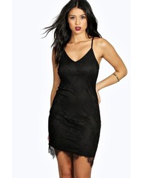 Boohoo Sophie Strappy Back Lace Bodycon Dress