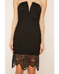 Forever 21 Strapless Lace Bodycon Dress