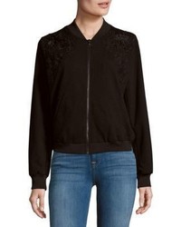 Cleo Floral Lace Bomber Jacket