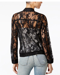 Fair Child Sheer Lace Bomber Jacket