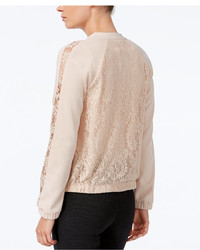 Bar III Lace Bomber Jacket Only At Macys