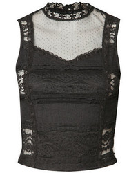 Dex Sleeveless Lace Bustier Top