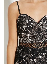 Forever 21 Women's Floral Lace Cami Bralette in Black Large - ShopStyle Bras