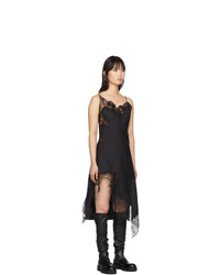 MARQUES ALMEIDA Black Lace Slip Dress