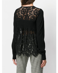 dorothee schumacher Round Neck Cardigan With Lace Back