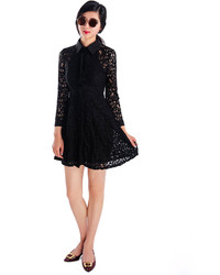 Choies Luxury Black Lace Long Sleeves Dress