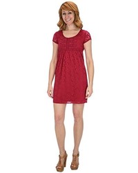 Laundry by Design Sand Dollar Lace Dress Short Sleeve