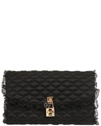 Dolce & Gabbana Dolce Lace Quilted Satin Clutch