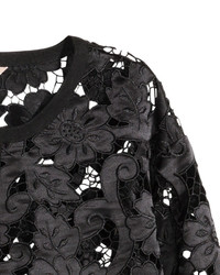 H&M Lace Coat Black Ladies