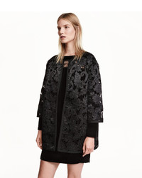 H&M Lace Coat Black Ladies