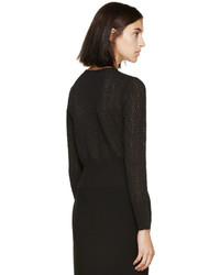 Alexander McQueen Black Circle Lace Sweater