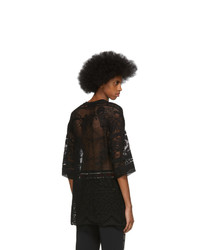 Dolce and Gabbana Black Lace T Shirt