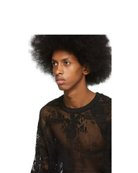 Dolce and Gabbana Black Lace T Shirt