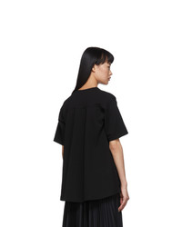 Valentino Black Lace T Shirt Blouse
