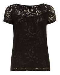 Alice & You Black Lace Tee