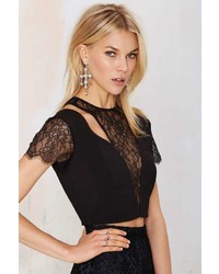 Nasty Gal All Your Lovin Lace Crop Top