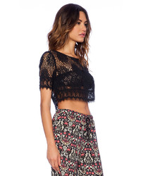 Band Of Gypsies Lace Crop Top