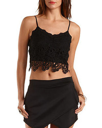 Charlotte Russe Fitted Lace Cami