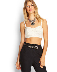 Forever 21 Crochet Lace Crop Top