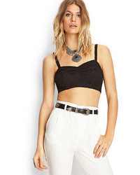 Forever 21 Crochet Lace Crop Top