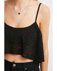 Forever 21 Cropped Lace Cami