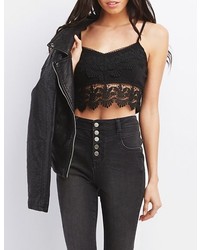 Fringed Lace Crop Top