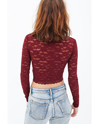 Forever 21 Lace Crop Top