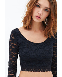 Forever 21 Lace Crop Top