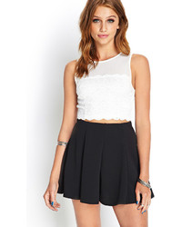 Forever 21 Lace Mesh Crop Top