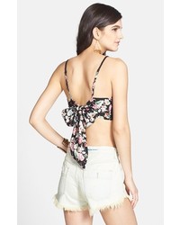 Free People Lace Overlay Crop Camisole