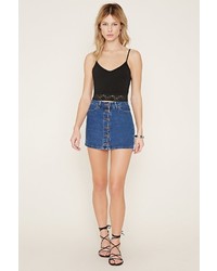 Forever 21 Lace Trimmed Cropped Cami