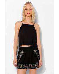 Urban Outfitters Pins And Needles Lace Back Cropped Tank Top