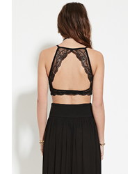 Forever 21 Scalloped Lace Cropped Cami
