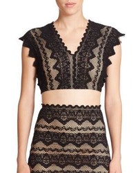 Nightcap Clothing Sierra Lace Cropped Top