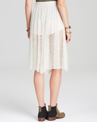 Free People Culottes Champagne Lace Lacey