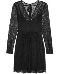 MCQ Alexander Ueen Lace Mini Dress Black