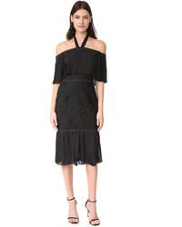 Temperley London Berry Lace Cocktail Dress