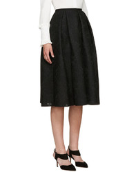 Erdem Black Mesh Lace Kit Dress