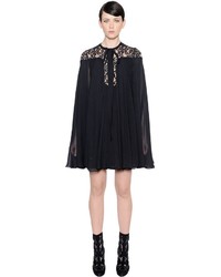 Elie Saab Butterfly Silk Georgette Lace Dress