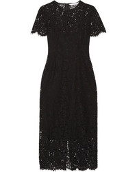 Diane von Furstenberg Carly Guipure Lace Dress Black