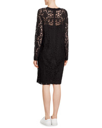 DKNY Cotton Blend Dress With Lace