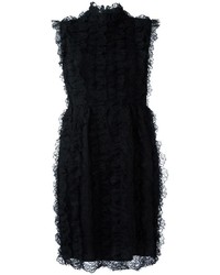 Givenchy Sleeveless Ruffle Lace Dress
