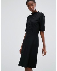 B.young High Neck Dress With Lace Front