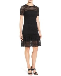 Elie Tahari Jacey Crochet Lace A Line Dress