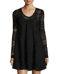Romeo & Juliet Couture Lace A Line Dress Black