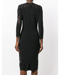 Ermanno Scervino Lace Detail Fitted Dress